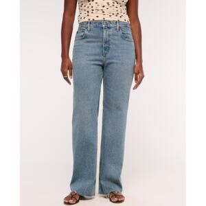 Abercrombie & Fitch Women's Medium Blue High Rise 90s Relaxed Jeans Size 29